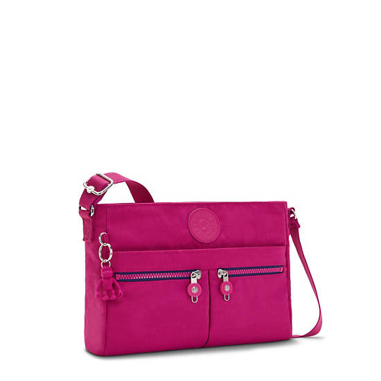 Kipling New Angie Moda Çapraz Askılı Çanta Pembe Küpe Çiçeği | TR 2024WN